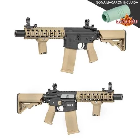 Replica Specna Arms SA-E05 EDGE Carbine tan/negra para airsoft.
