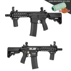 Replica Specna Arms SA-E08 EDGE Carbine negra táctica de alto rendimiento.