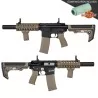 Réplica SA-E11 Light OPS Specna Arms EDGE en negro/tan, ágil y táctica para airsoft.
