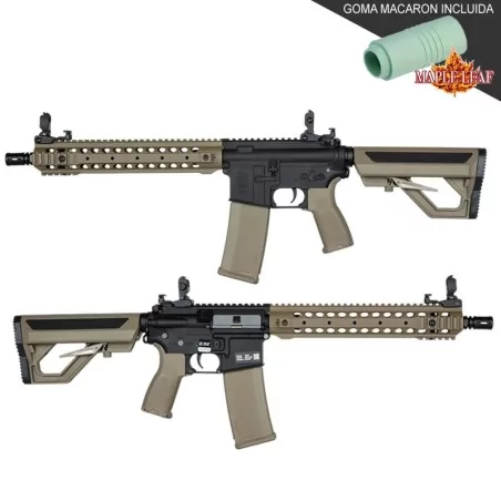 Réplica Specna Arms SA-E06-H EDGE Heavy Ops tan/negra táctica y potente.
