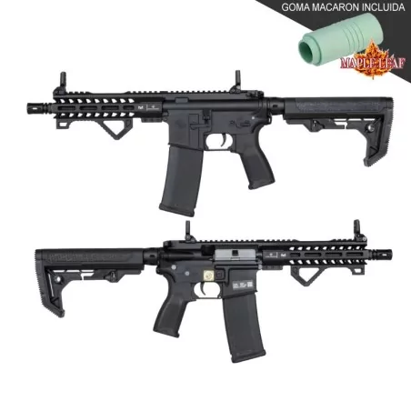 Réplica Specna Arms SA-E17L EDGE Light OPS negra, compacta y precisa para airsoft.