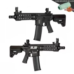 Réplica Specna Arms SA-F01 FLEX negra con MOSFET X-ASR para airsoft.
