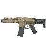 Réplica AEG VFC Avalon Calibur II PDW Negro/tan Gate Aster Maple Leaf: airsoft compacto.
