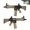 Réplica Specna Arms SA-F01 FLEX negro/tan con MOSFET X-ASR, alta precisión para airsoft.