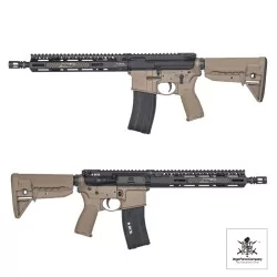 Réplica GBB M4 VFC BCM MCMR MK2 11.5 Negra/Tan: airsoft gas blowback realista.