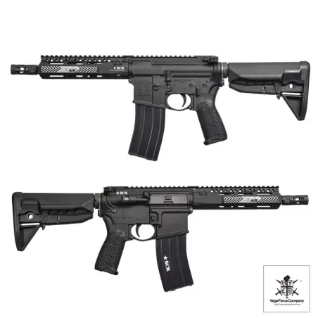 Réplica GBB M4 VFC BCM MCMR MK2 8.5 Negra: airsoft gas blowback compacta.