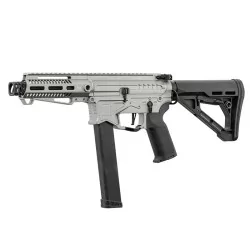 Fusil PW9 Cromado Zion Arms Gatillo Electrónico: réplica airsoft moderna.