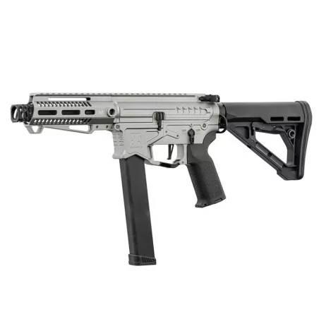 Fusil PW9 Cromado Zion Arms Gatillo Electrónico: réplica airsoft moderna.