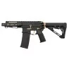 Fusil R15 Mod1 Zion Arms Gatillo Electrónico Negro/Dorado: réplica airsoft moderna.