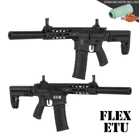 Réplica SA-F21 FLEX negra con ETU™ y goma Maple Leaf