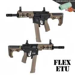 Sub-fusil SA-FX01 FLEX negro/tan con ETU™ y goma Maple Leaf
