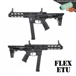 Sub-fusil SA-FX10 FLEX negro con gatillo ETU™ y goma Maple Leaf