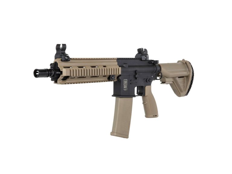 REPLICA 416 SPECNA ARMS SA-FH06 TAN FLEX ETU LIGHT OPS GATILLO ELECTRÓNICO+ GOMA MAPLE LEAF