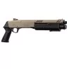 Escopeta Fabarm STF/12 Corta Muelle 3 BBS Tan: réplica airsoft compacta.