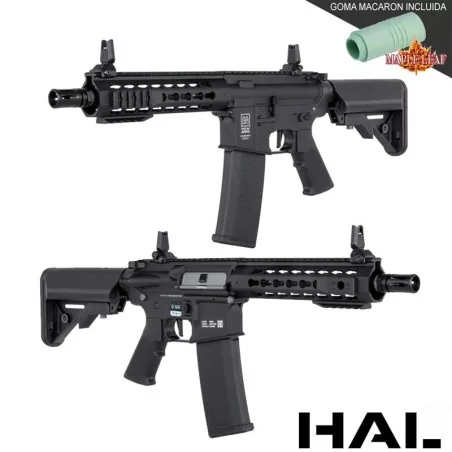 Fusil SA-C08 HAL Negra con goma Maple Leaf para airsoft de alto nivel
