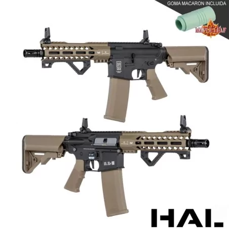 Réplica Specna Arms SA-C17 Tan/Negra con goma Maple Leaf y gatillo HAL ETU™