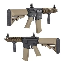 réplica MK18 AEG negra/bronce con ASTER II Specna Arms full metal