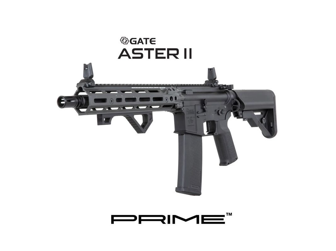 RÉPLICA AEG RIS III 10,5" DANIEL DEFENSE SA-P27 PRIME ASTER II SPECNA ARMS NEGRA/GRIS