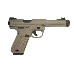 Réplica Pistola AAP-01 Assasin Full Auto Action Army Tan con modo semi y automático.