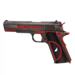Pistola 1911 Armorer Works NE2201 Deadpool GBB con diseño temático.