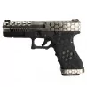 Pistola Armorer Works Vx0100 Plata GBB con corredera pulida y miras de fibra