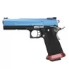Pistola Hi-capa Armorer Works HX1105 Azul GBB para AIPSC con miras de fibra