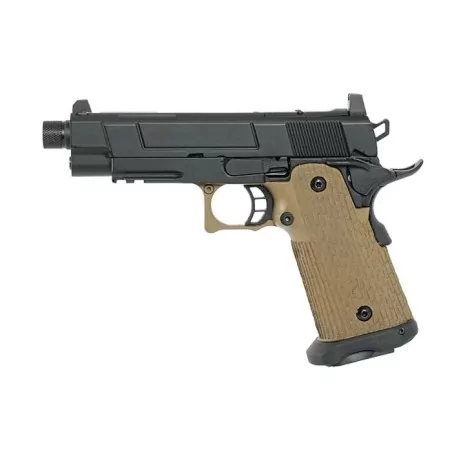 Army Armament Hi-capa Tipo 4.3 R504b GBB con stippling y magwell.