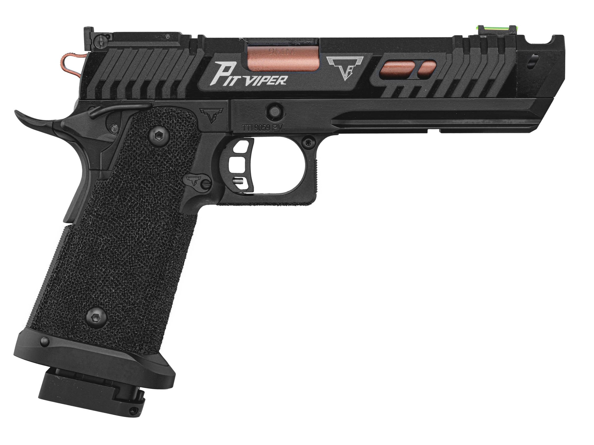 Pistola John Wick airsoft 4 Tti Jw4 Pit Viper GBB Negra
