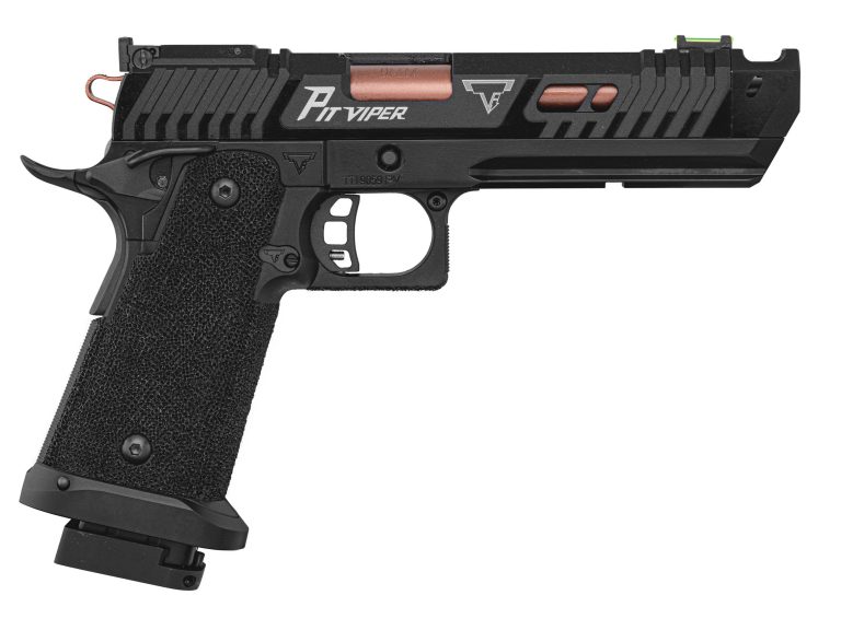 Pistola Jhon Wick Tti Jw4 Pit Viper GBB Negra con licencia Taran Tactical