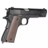 Pistola 1911 GBB Golden Eagle A1 Clásica Negra con cuerpo metálico y cañón roscado.