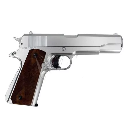 PISTOLA HFC 1911A1 GAS METAL PLATA ✨ · VSGun