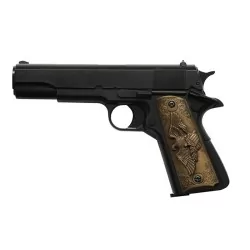 Pistola GBB Gas 1911 GNB negra madera réplica de alta calidad