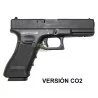 Pistola KP 17 CO2 Saigo KJ Works Negra réplica de airsoft potente