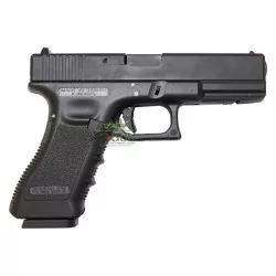 Pistola KP 17 Gas Saigo KJ Works Negra réplica airsoft de calidad