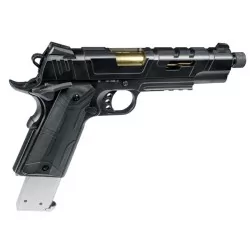 Pistola Rossi Redwings Gold con goma Maple Leaf instalada