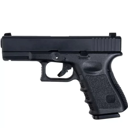 Pistola G23 MK4 GBB negra Saigo Defense réplica secundaria
