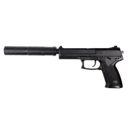 Pistola MK23 Saigo 23 SOCOM Gas Negra táctica y silenciosa