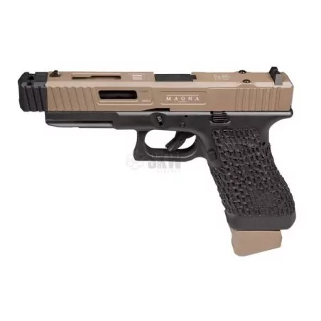 PISTOLA CO2 GLADIUS MAGNA CUSTOM III TIER 2 TAN/NEGRA SECUTOR réplica
