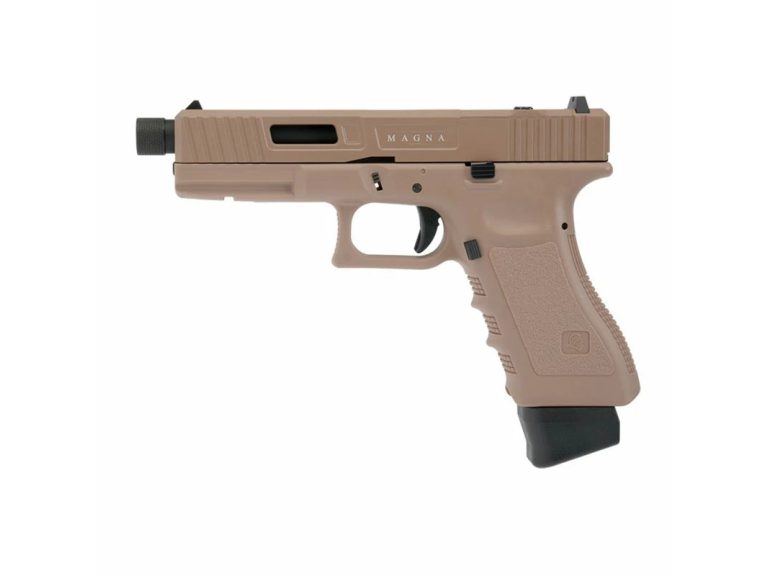 Pistola Gladius Magna III CO2 Tan Secutor Arms réplica de alta calidad
