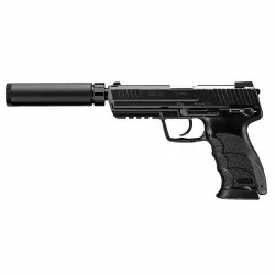 Pistola HK45 Tactical Tokyo Marui Negra, réplica airsoft realista y precisa