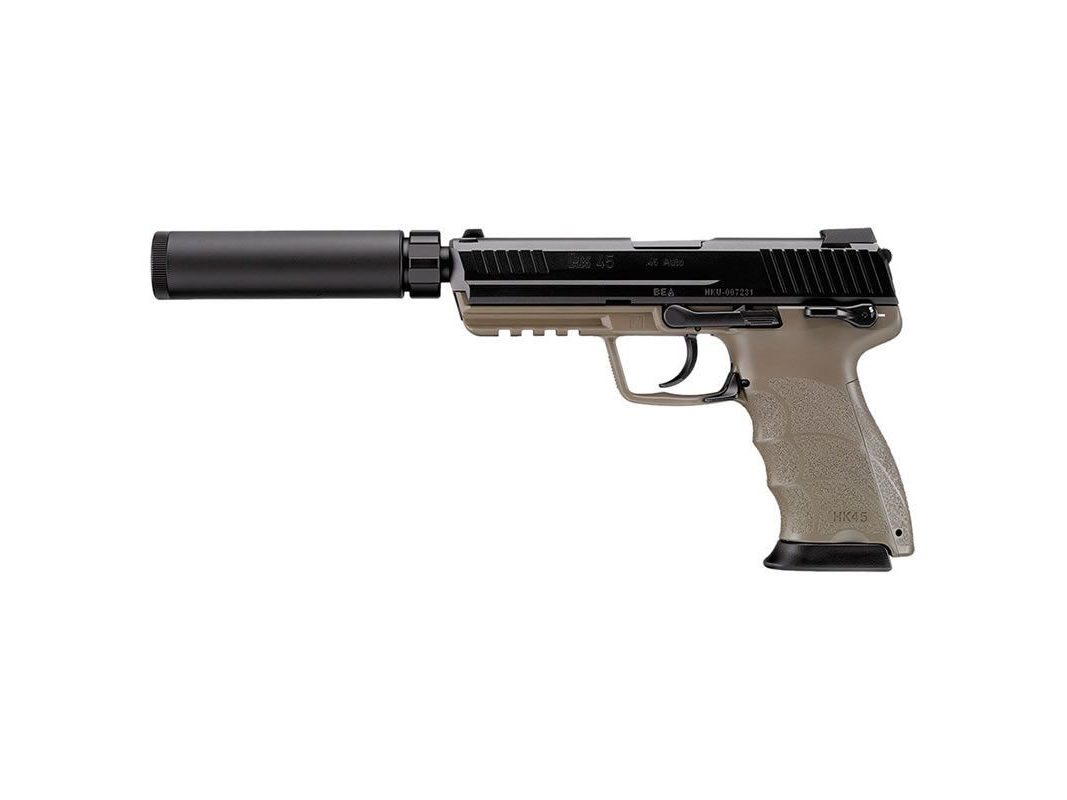 Pistola HK45 Tactical Tokyo Marui Negra/Tan