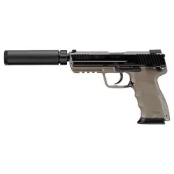 Pistola HK45 Tactical Tokyo Marui Negra/Tan, réplica airsoft realista y precisa