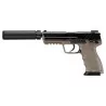 Pistola HK45 Tactical Tokyo Marui Negra/Tan, réplica airsoft realista y precisa