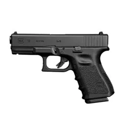 Pistola Tokyo Marui Glock 19 Gen 3: réplica airsoft compacta y de alta calidad.