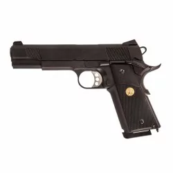 Pistola Tokyo Marui MEU 1911 Negra: réplica airsoft táctica de alta calidad.