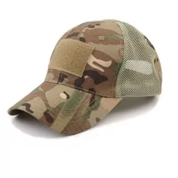 GORRA CON MALLA TRANSPIRABLE Y VELCRO EN MULTICAM
