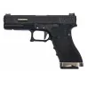 Pistola G17 WE G-Force 17 BK Silver Barrel Metal, réplica airsoft robusta y precisa