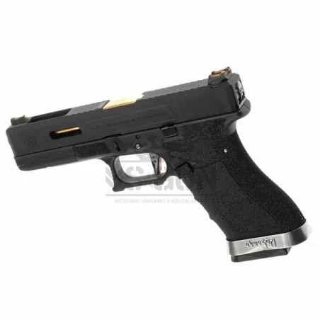 PISTOLA G17 WE G-FORCE 17 NEGRA/GOLD ☑ · VSGun
