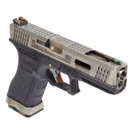 PISTOLA G17 WE G-FORCE 17 PLATA/NEGRA ☑ · VSGun