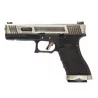 Pistola G17 WE G-Force 17 Plata/Negra, réplica airsoft elegante y precisa